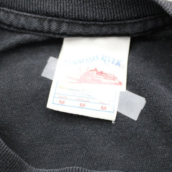 Retro Band Shirt - Pantera Flaming Pig Skull Graphic - Men's Medium - Picture 7 of 8